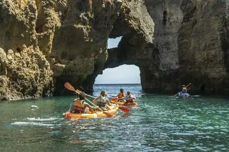 From Lagos : Kayak and Boat Tour Ponta da Piedade