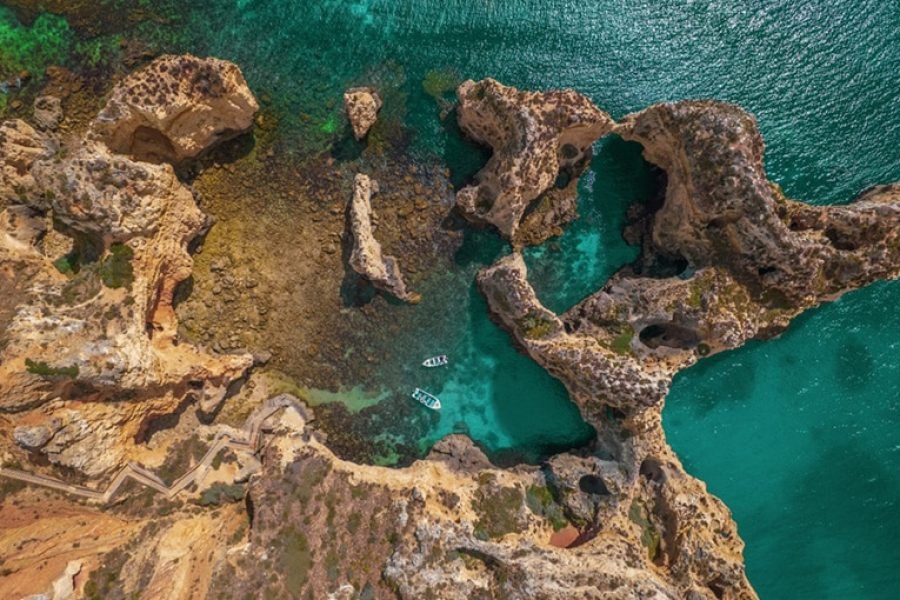 From Lagos : Ponta da Piedade Caves