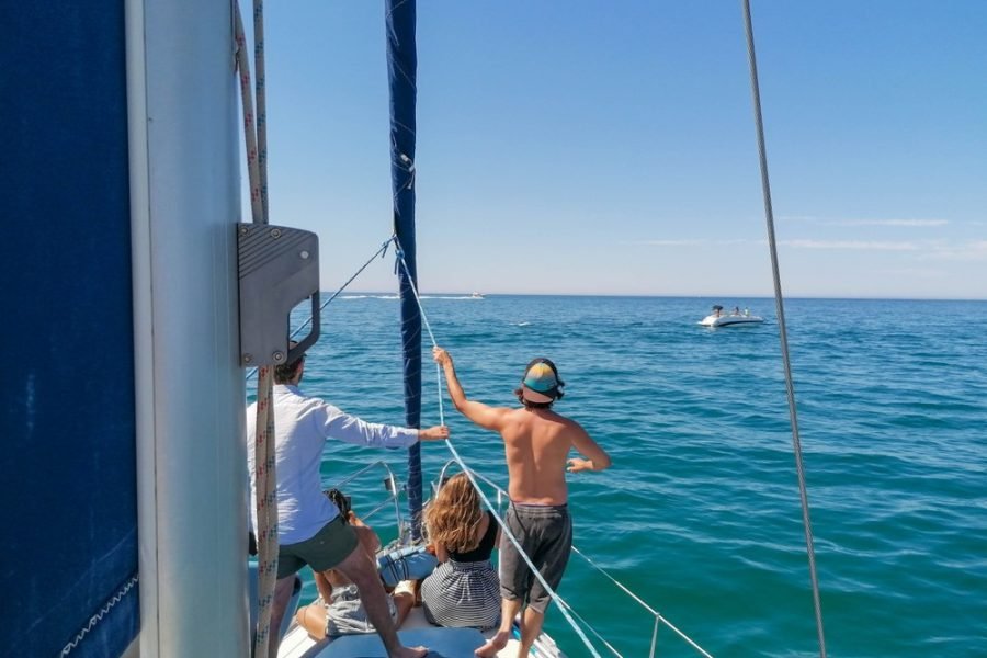 Vilamoura, Coastal Boat Tours in Luxury Sailboat